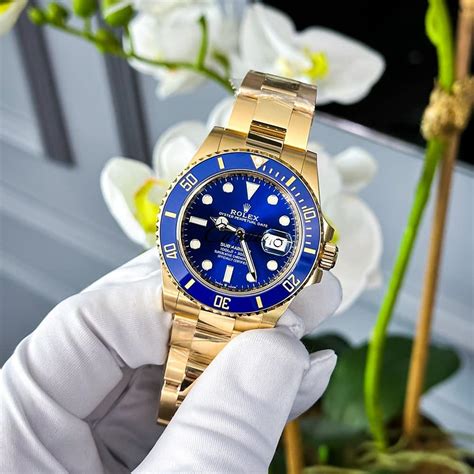 submariner rolex gold and blue|2023 rolex submariner blue dial.